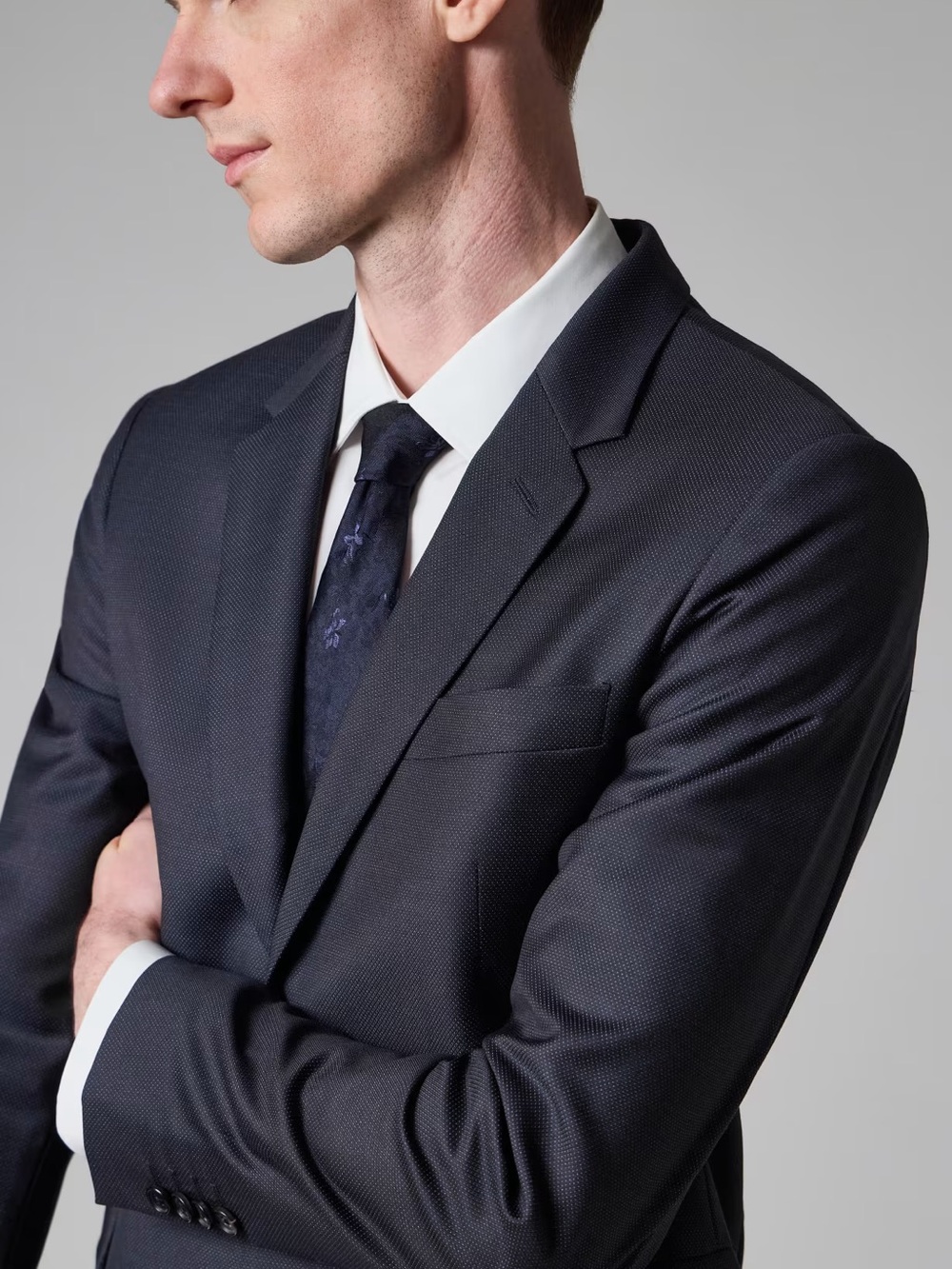 Paul Smith “The Kensington” - Slim-Fit Dark Navy Pin Dot Wool Blazer